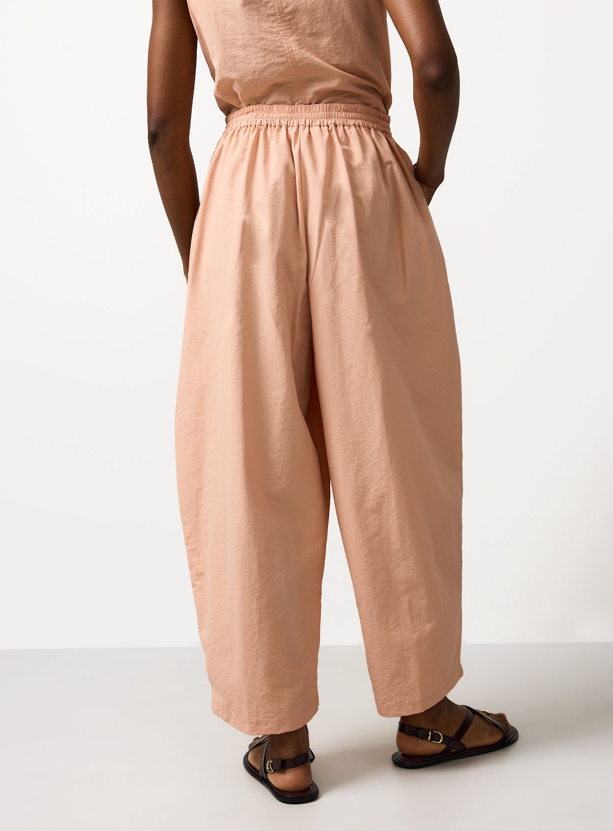 Light Orange Balloon Leg Techno Co-ord Trousers 22 - Image 5 thumbnail